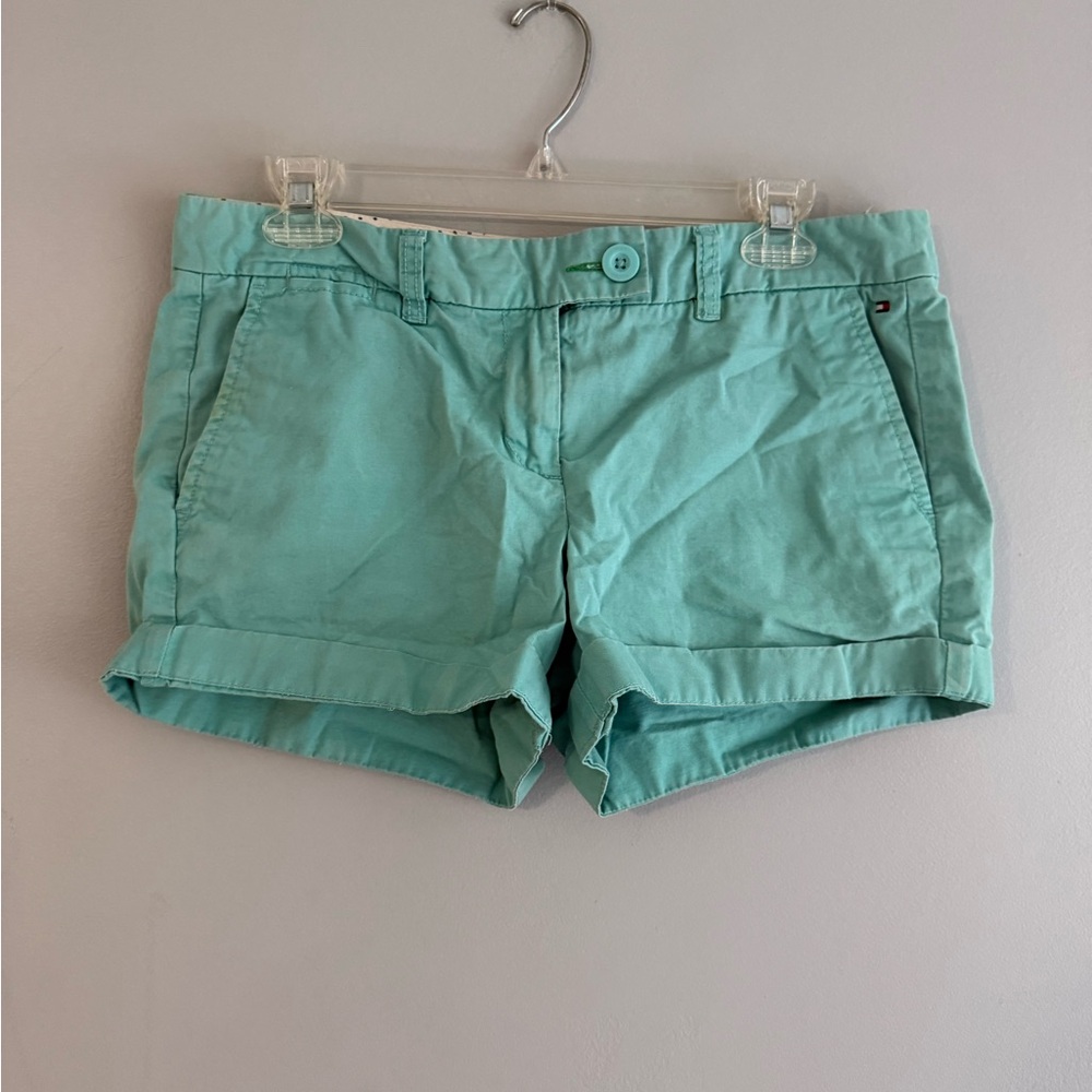 Tommy Hilfiger Mint Green Women's Casual Chino Shorts